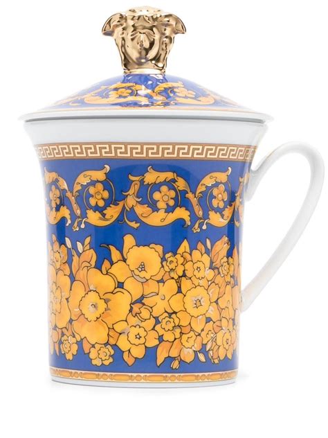 rosenthal versace floralia blue|Versace x Rosenthal Floralia Blue Porcelain Mug .